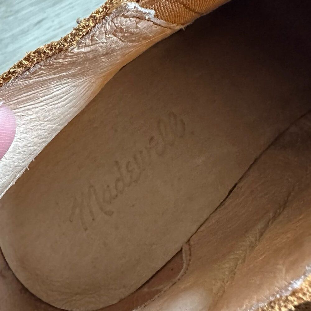 Madewell The Grayson Brogue Chelsea Bootie J8292 Suede Ankle Boots US Size 8 - Picture 7 of 9